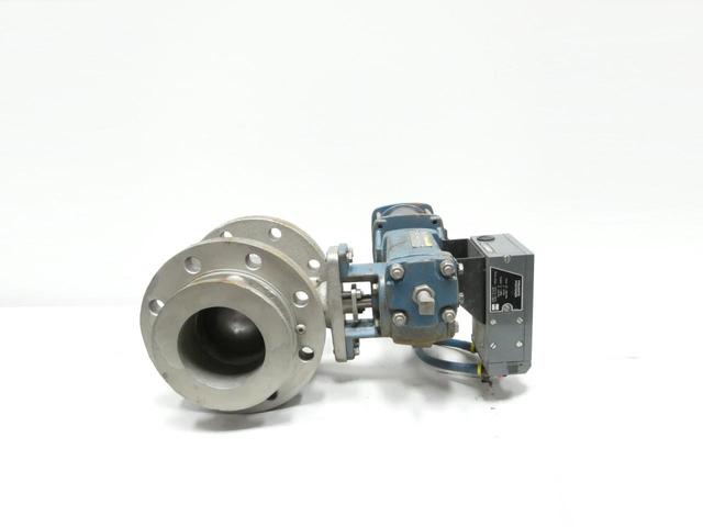 DEZURIK 9329109 V100 PNEUMATIC STAINLESS FLANGED CONTROL VALVE 4IN