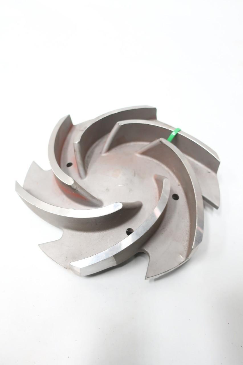 SUMMIT 2196 3X4-13 CF8M STAINLESS 6-VANE IMPELLER 9-1/4" OD REPLACES GOULDS 3196