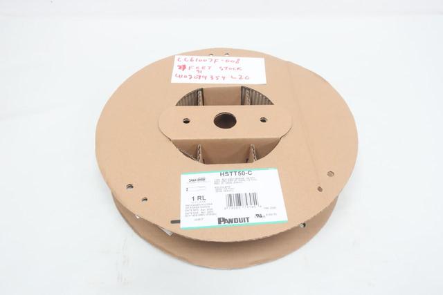 PANDUIT HSTT50-C BLACK HEAT SHRINK HS XPO TUBING 91FT ROLL 1/2IN 600V-AC