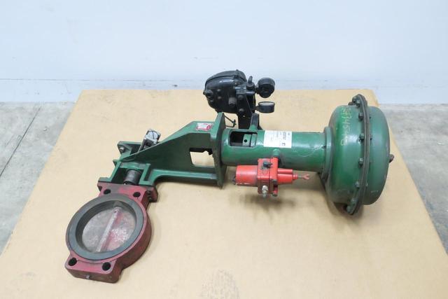 FISHER 9110 656 SIZE 40 IRON BUTTERFLY CONTROL VALVE 6IN 125