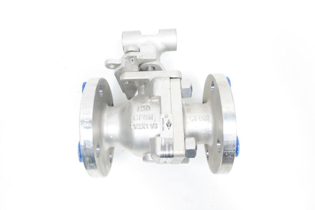 KF CONTROMATICS 2801-262A-FS-M2 STAINLESS FLANGED BALL VALVE 1-1/2IN
