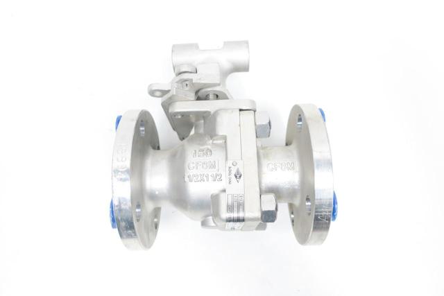 KF CONTROMATICS 2801-262A-FS-M2 STAINLESS FLANGED BALL VALVE 1-1/2IN