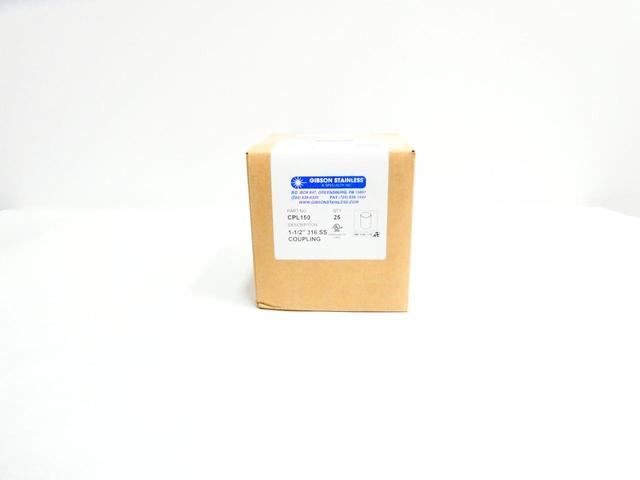 BOX 25 GIBSON CPL150 STAINLESS COUPLING 1-1/2IN