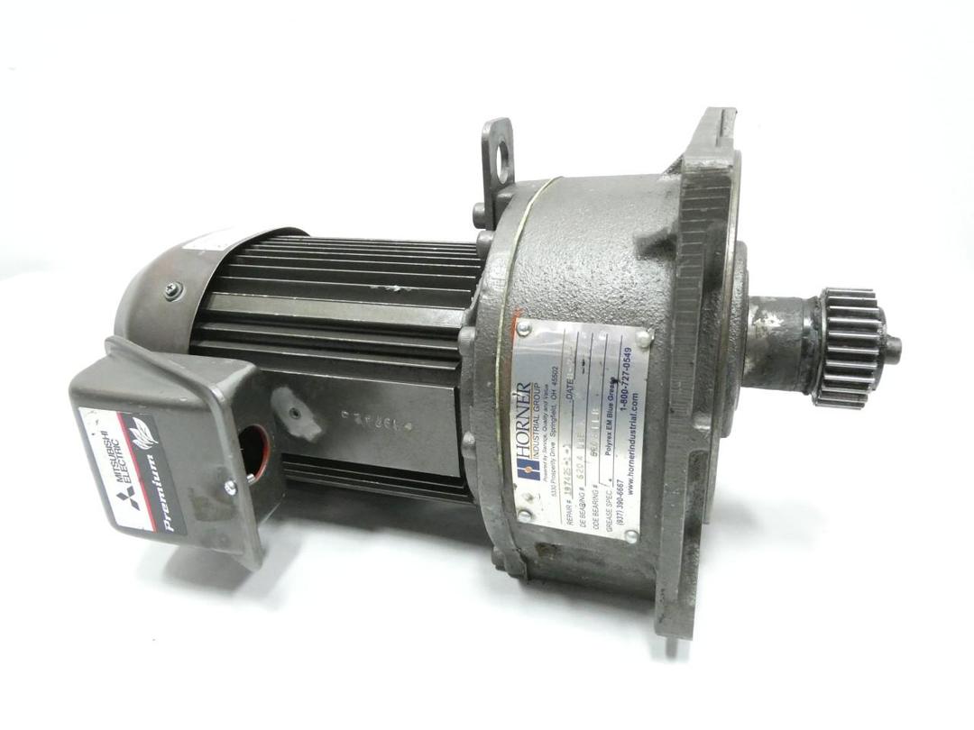 MITSUBISHI GM-DPF GEARMOTOR 180RPM 3PH 0.75KW 480V-AC