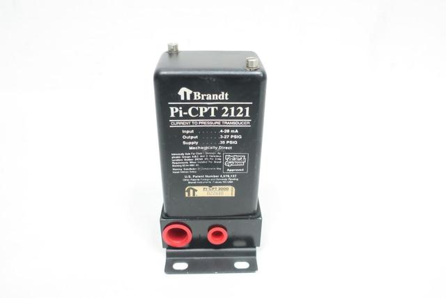 BRANDT PI-CPT 2121 CURRENT TO PRESSURE TRANSDUCER 4-20MA 3-27PSI