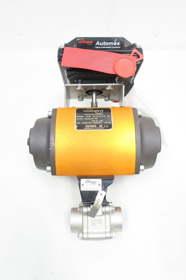 FLOWSERVE 1B4466XVSE-V58-V66-R2 PNEUMATIC STAINLESS BALL VALVE 1IN NPT