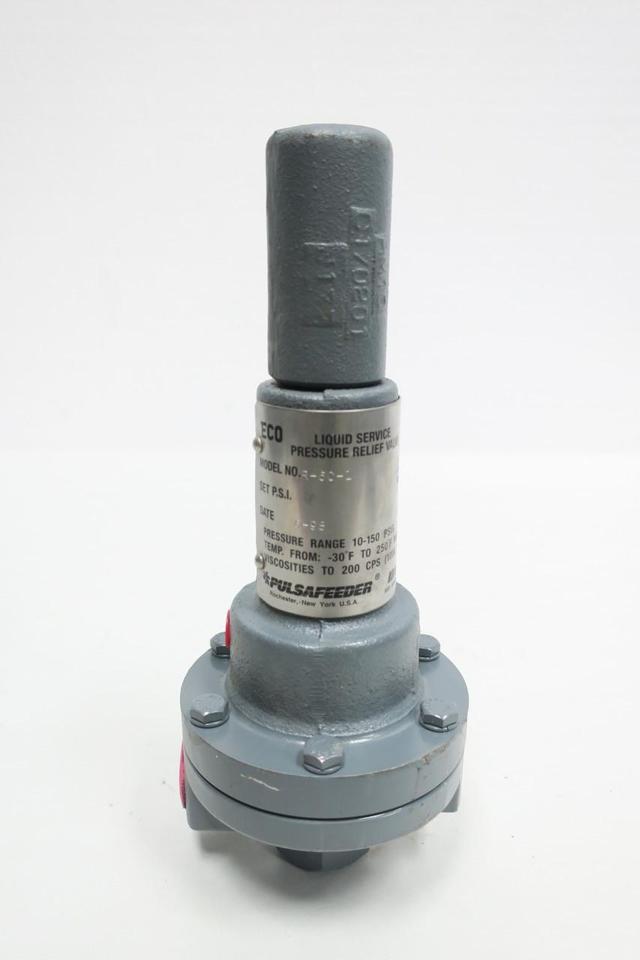 PULSAFEEDER R-60-1 LIQUID SERVICE PRESSURE RELIEF VALVE 10-150PSI 3/4IN NPT