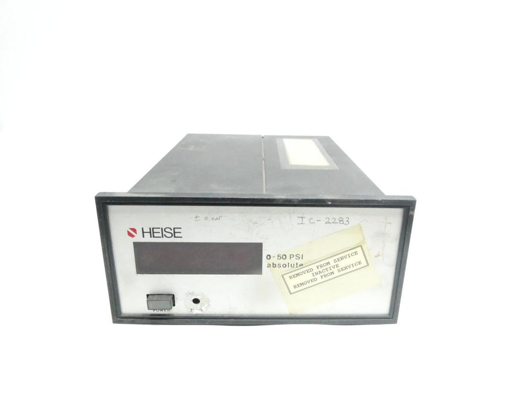 HEISE 711B PRESSURE INDICATOR 0-50PSI ABS 110V-AC