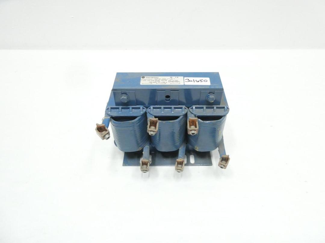 ALLEN BRADLEY 1321-3R100-B LINE REACTOR 0.3MH 3PH 690V-AC