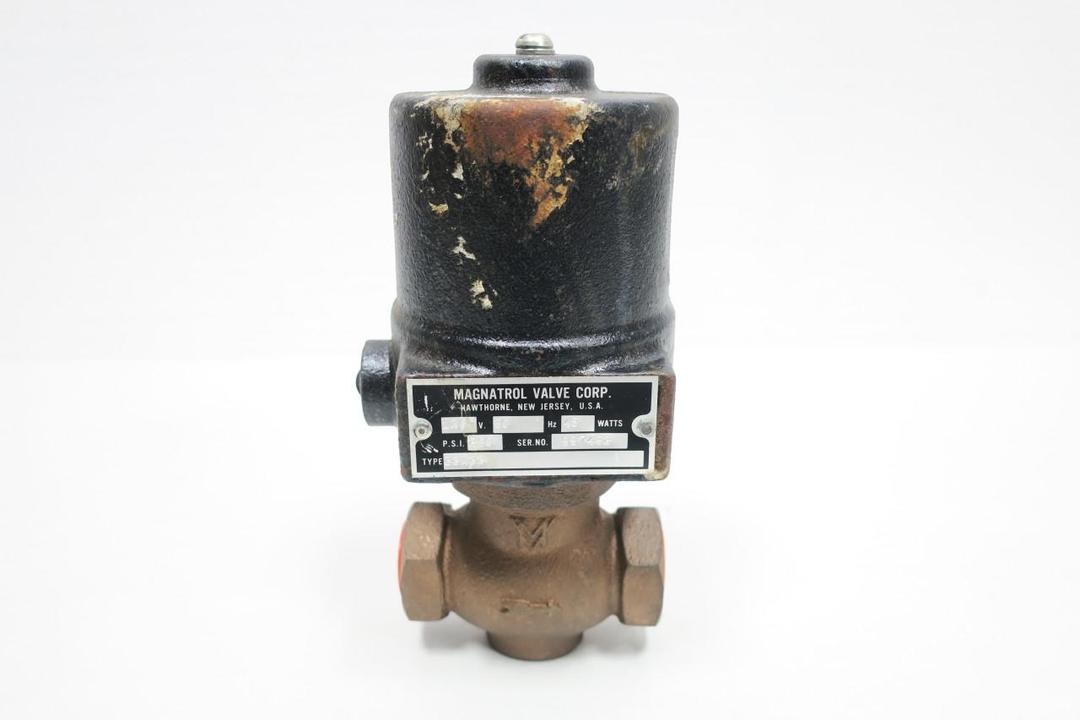MAGNATROL 33A33 BRONZE SOLENOID VALVE 120V-AC 3/4IN NPT