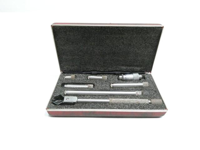 STARRETT 823 INSIDE MACHINIST MICROMETER TOOL BOX 0-4IN