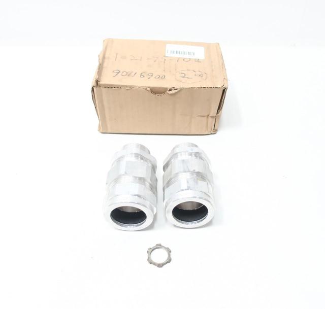 BOX OF 2 CROUSE HINDS TMC4140 TERMINATOR CABLE FITTING 1-1/4IN