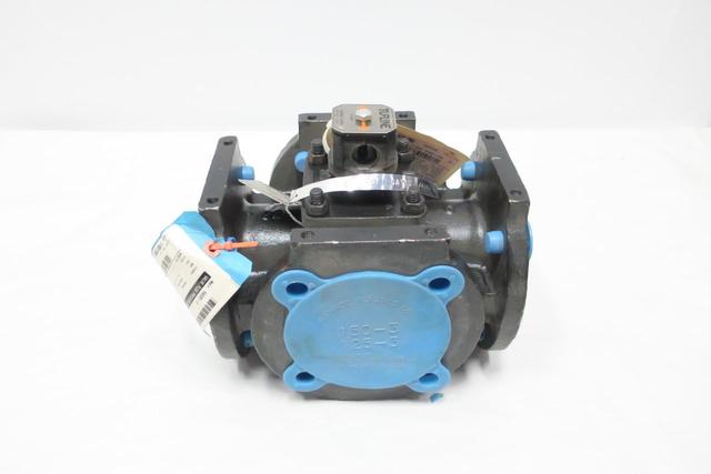 TUFLINE 047-2-6-P1-W STEEL FLANGED PLUG VALVE 3IN 4-WAY