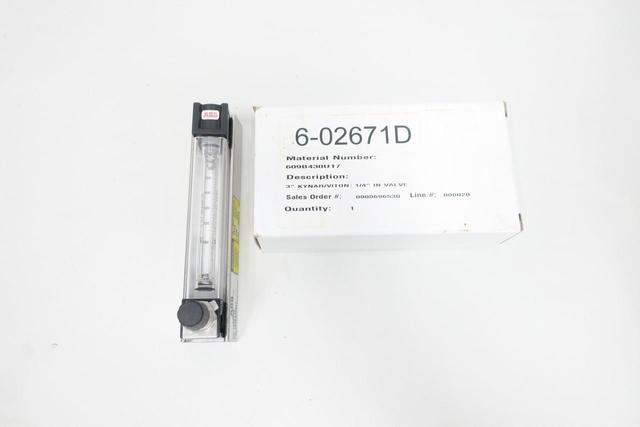 ABB 10A6100 VARIABLE AREA FLOW METER 0-580CC/MIN 1/4IN NPT