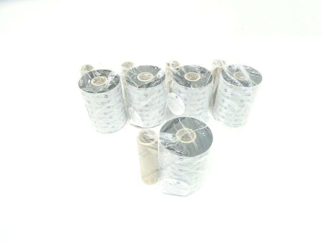 SET OF 5 MARKEM 912710C0560110BK05 THERMAL TRANSFER RIBBON 110MM X 560M