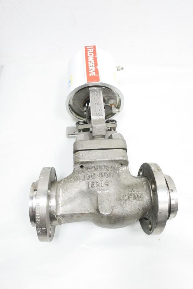 FLOWSERVE MK 1 VALTEK PNEUMATIC STAINLESS FLANGED GLOBE VALVE 2IN 150