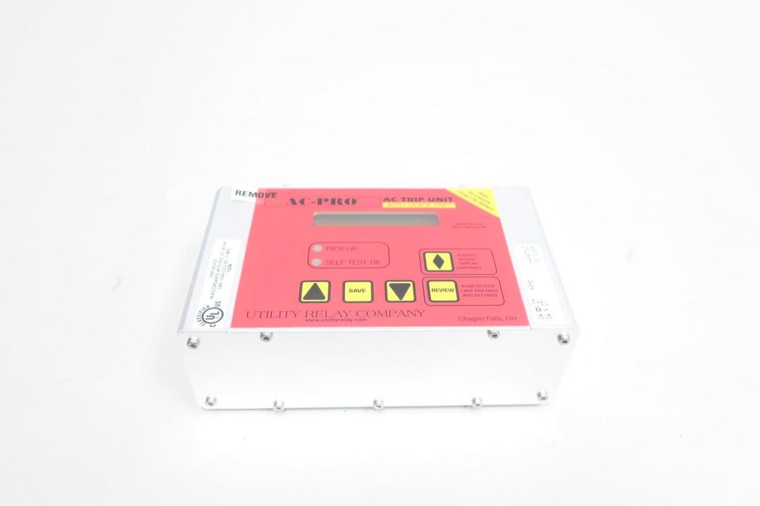UTILITY RELAY COMPANY B-521H-P2 AC-PRO QUICK-TRIP TRIP UNIT 1A AMP 24V-AC