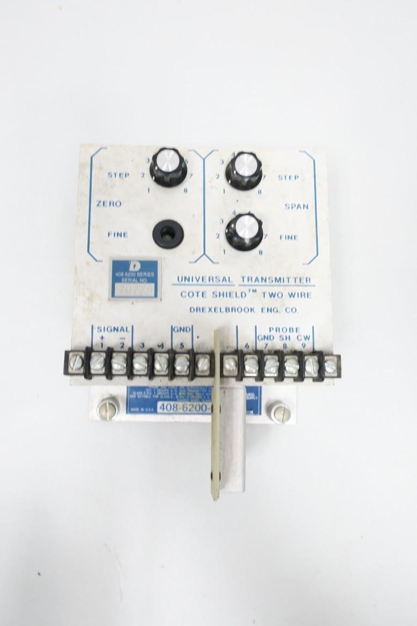 DREXELBROOK 408-6200-001 COTE SHIELD LEVEL CONTROL TRANSMITTER
