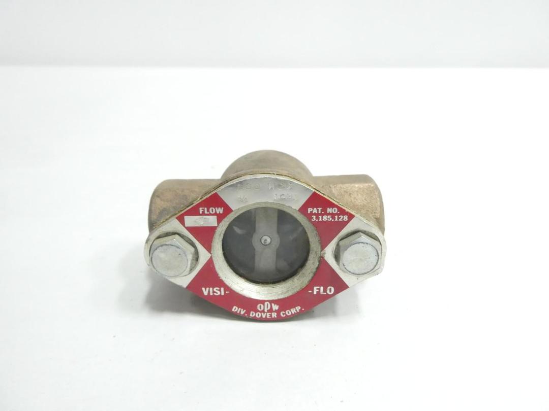 OPW 1431 VISI-FLO BRASS SIGHT FLOW INDICATOR 1/4IN