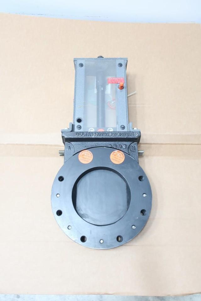 DELTA 150-08-316-E5/1-HW-P6-F14-F18-F99 STAINLESS KNIFE GATE VALVE 8IN 150