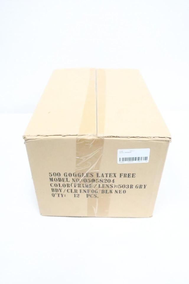 BOX OF 12 ENCON 05058204 ENFOG CLEAR LENS SAFETY GOGGLE