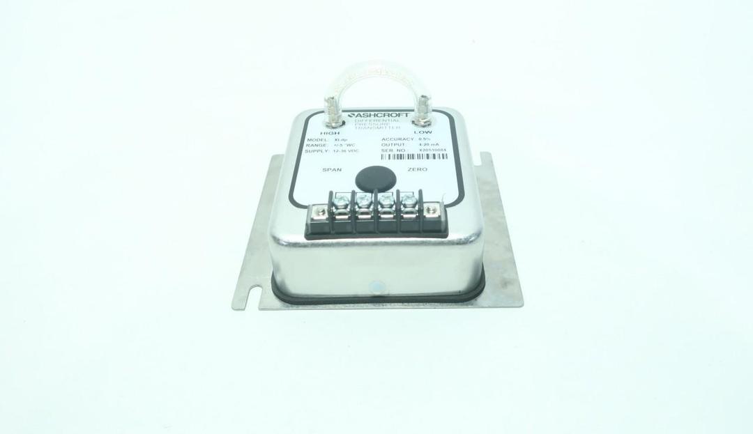 ASHCROFT XLDP 0-5IN-H2O 12-36V-DC DIFFERENTIAL PRESSURE TRANSMITTER