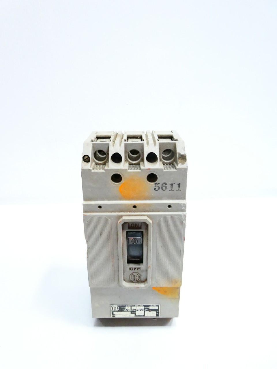 ITE HF3-B020 CIRCUIT BREAKER 3P 20A AMP 600V-AC