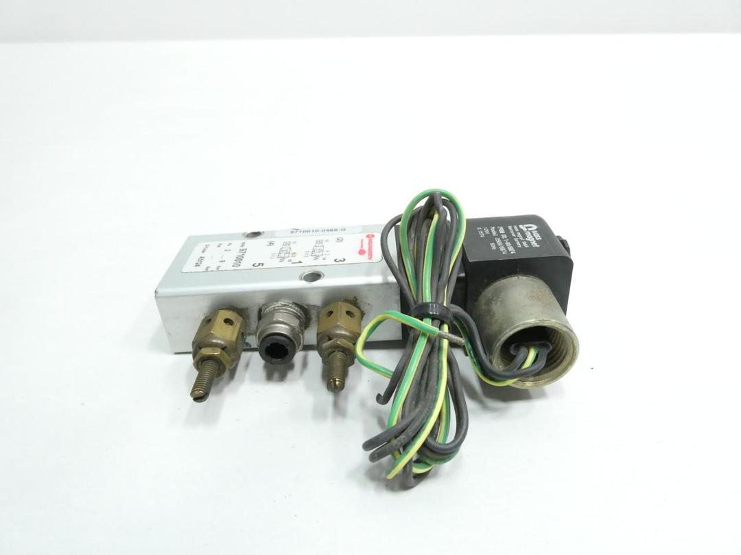 NORGREN 9710010-0568-G PNEUMATIC SOLENOID VALVE 120V-AC 2-8BAR