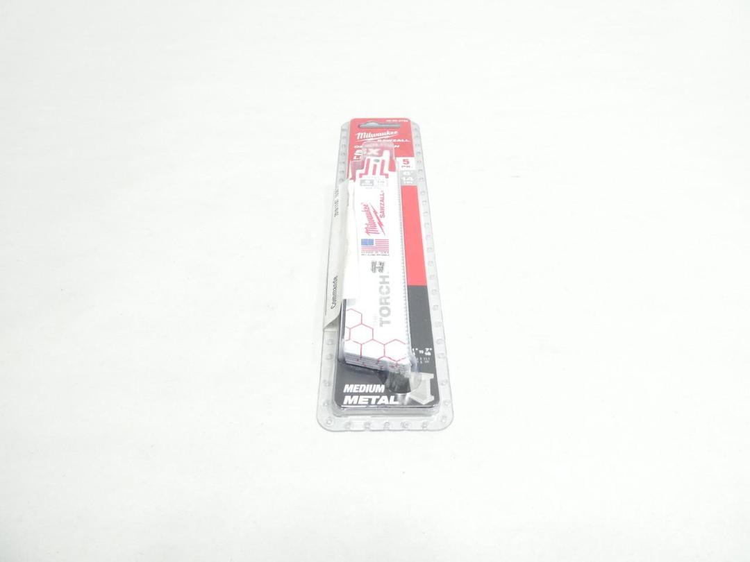 PACK OF 5 MILWAUKEE 48-00-5782 SAWZALL BLADES 6IN 14TPI