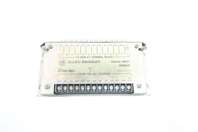 ALLEN BRADLEY 2706-NG1 120V-AC INPUT MODULE