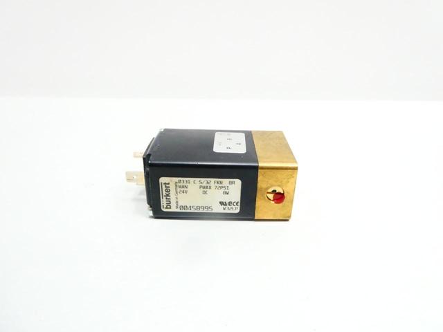 BURKERT 0331 C 5/32 FKM BR 00458995 PNEUMATIC SOLENOID VALVE 24V-DC 72PSI