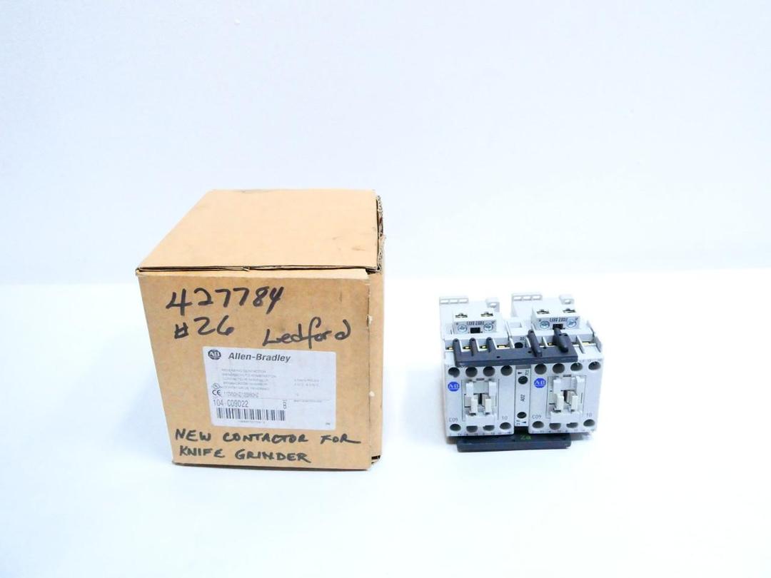 ALLEN BRADLEY 104-C09D22 REVERSING CONTACTOR 120V-AC 5HP