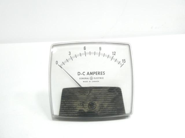 GENERAL ELECTRIC GE L550-NDND AMMETER 0-15A AMP