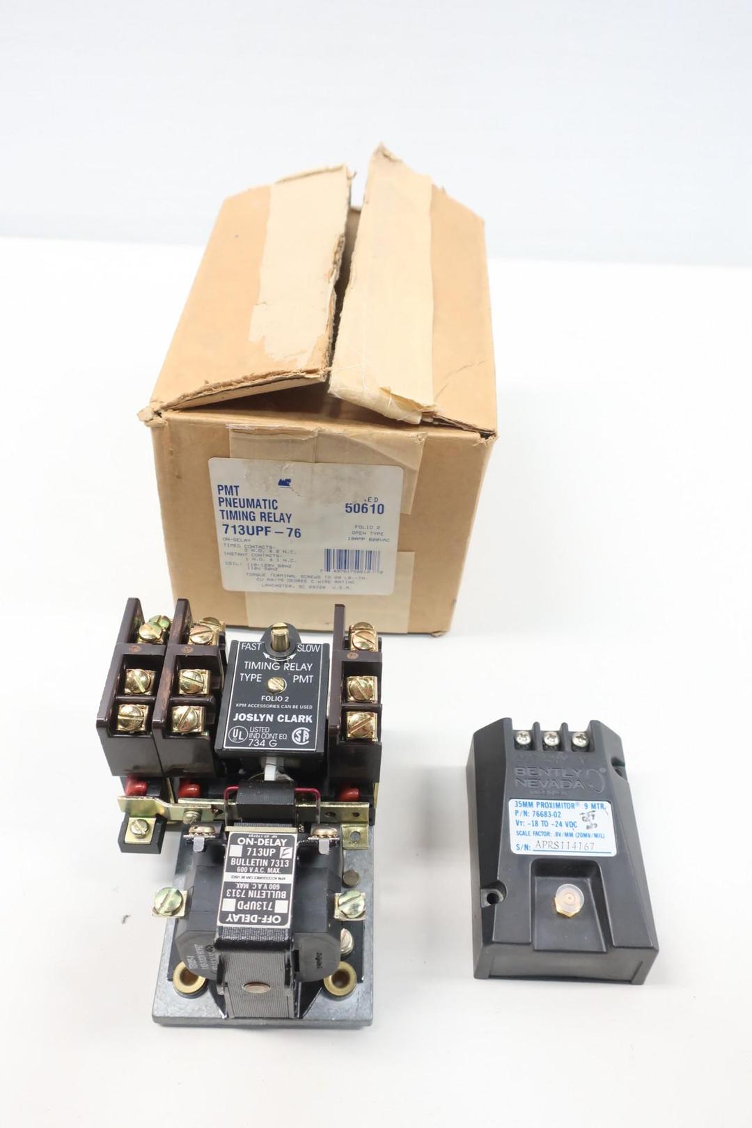 DANAHER 713UPF-76 PNEUMATIC TIMING RELAY 110-120V-AC