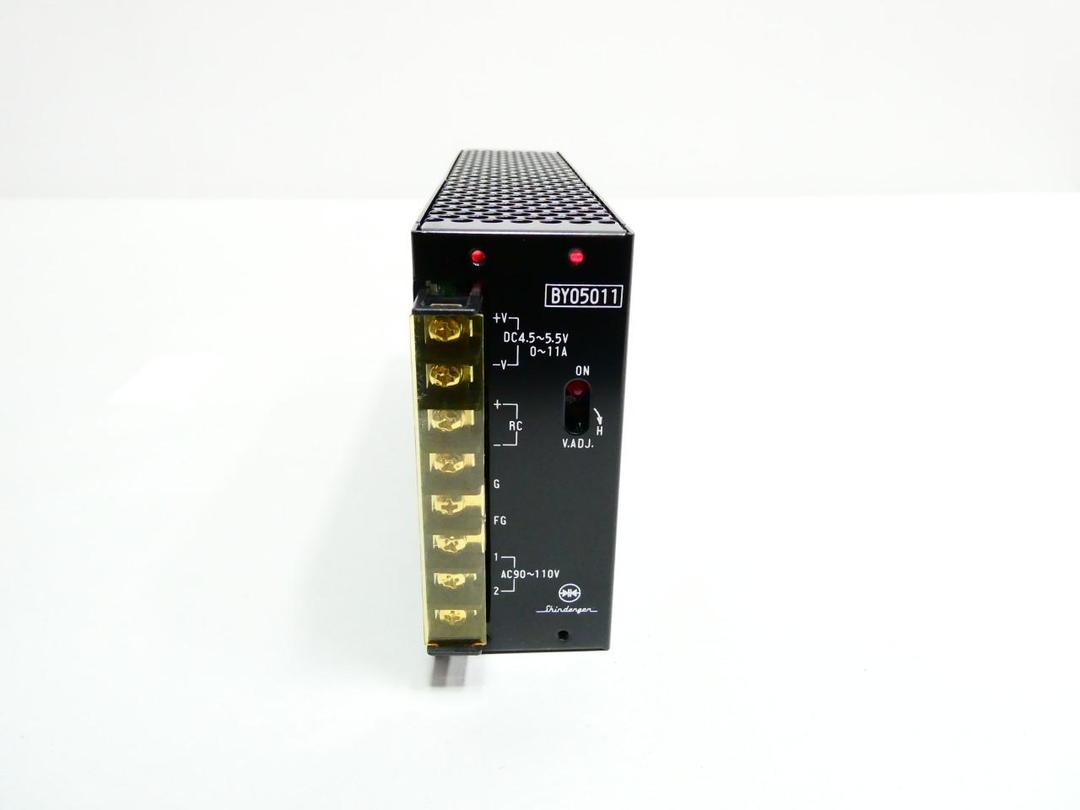 SHINDENGEN BY05011 POWER SUPPLY 90-110V-AC 0-11A AMP 4.5-5.5V-DC 55W
