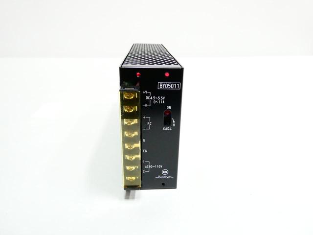 SHINDENGEN BY05011 POWER SUPPLY 90-110V-AC 0-11A AMP 4.5-5.5V-DC 55W