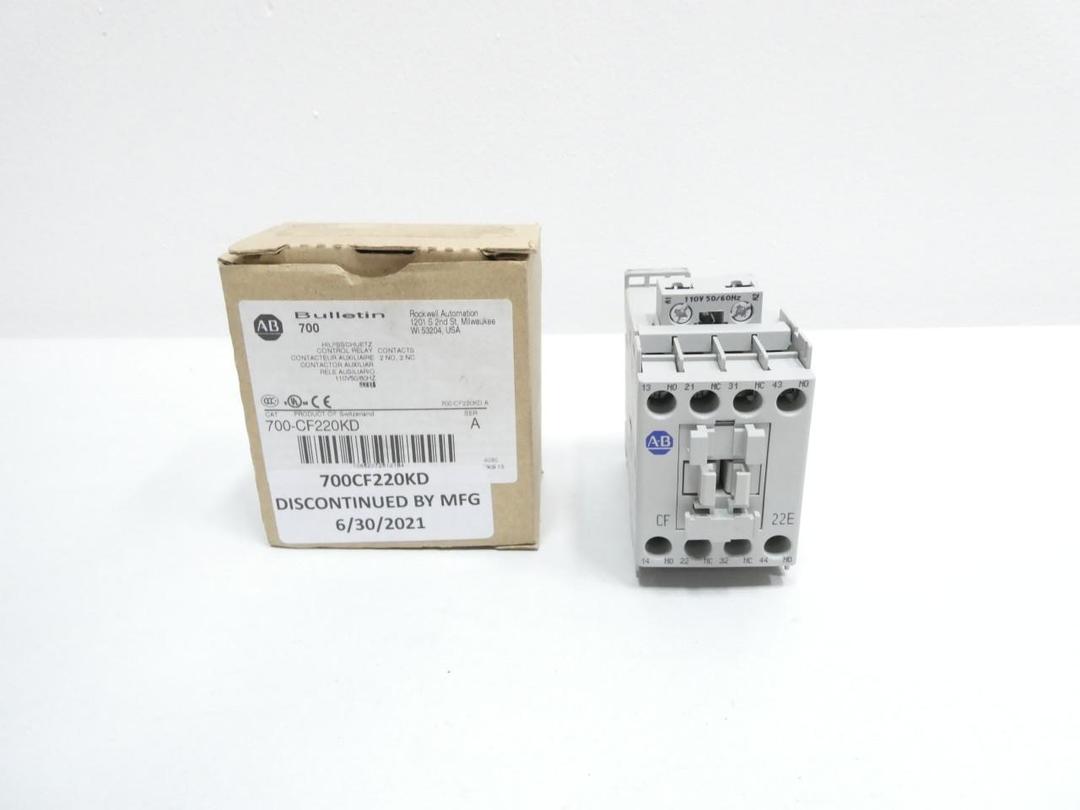 ALLEN BRADLEY 700-CF220KD CONTROL RELAY 110V-AC