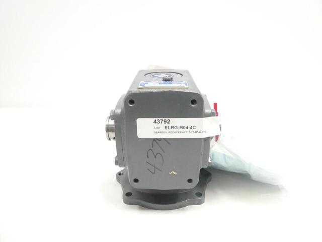 BOSTON GEAR HF715-25-B5-H-P12 RIGHT ANGLE GEAR REDUCER 0.6HP 25:1