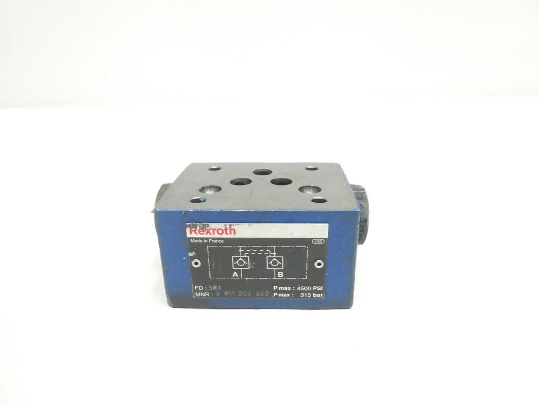 REXROTH 0 811 020 030 HYDRAULIC CHECK VALVE 4500PSI