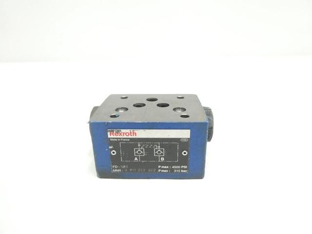 REXROTH 0 811 020 030 HYDRAULIC CHECK VALVE 4500PSI