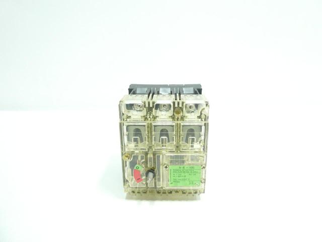 KLOCKNER MOELLER N6-100 MOLDED CASE CIRCUIT BREAKER 3P 100A AMP 600V-AC