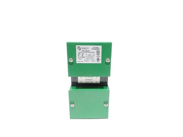 HPS FS100ACP VOLTAGE TRANSFORMER 100VA 480/600V-AC 120/240V-AC