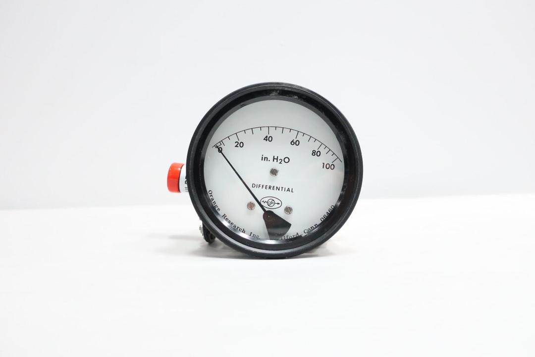 ORANGE RESEARCH 1831DG 30934 DIFFERENTIAL PRESSURE GAUGE 0-100IN-H2O 1/4IN NPT