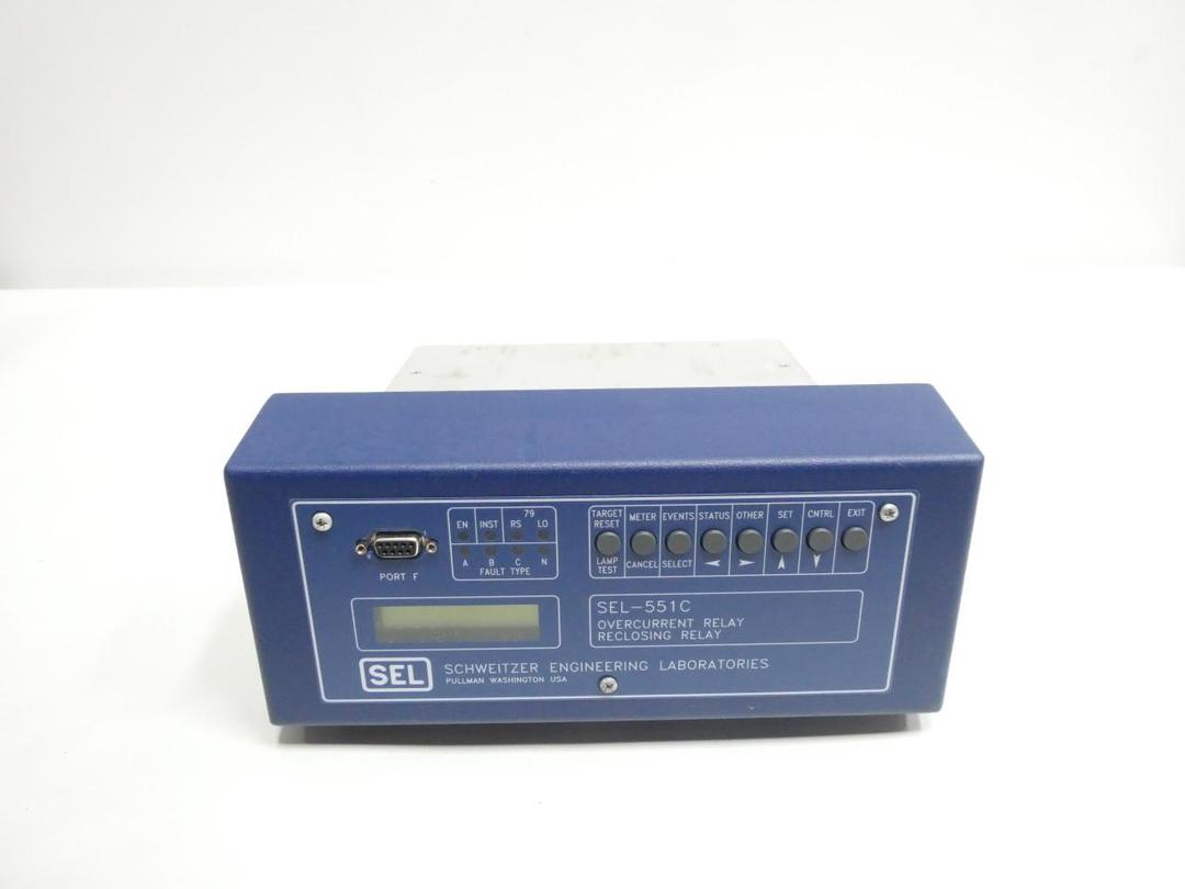 SEL SEL-551C 0551C0BX553X OVERCURRENT/RECLOSING RELAY 48/125V-DC 125V-AC