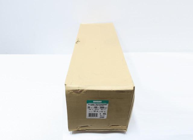 HUSKY CFFR0620 FLAME RETARDANT POLYETHLENE SHEETING 20FT X 100FT