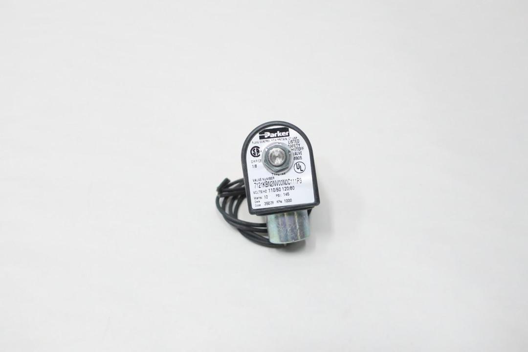PARKER 7121KBN2NV00N0C111P3 SOLENOID VALVE 120V-AC 3/8IN NPT