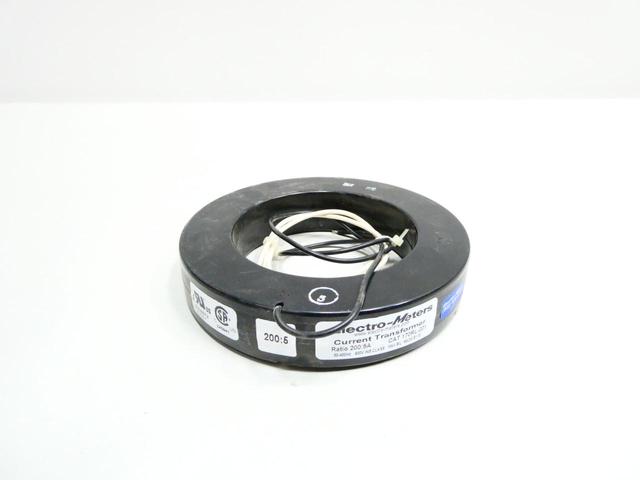ELECTRO-METERS 170RL-201 CURRENT TRANSFORMER 200:5A 600V-AC