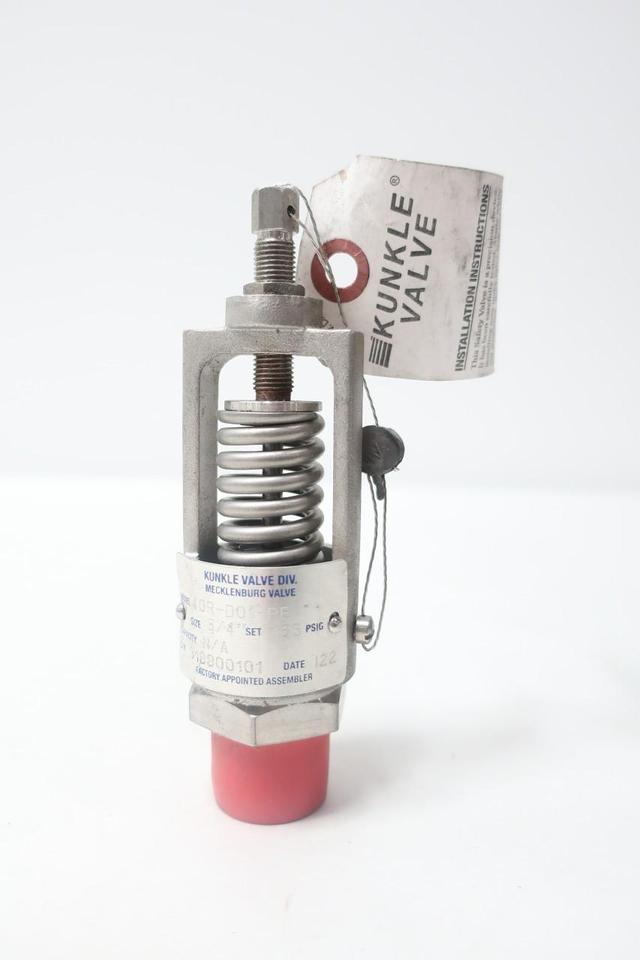 KUNKLE 40R-D01-PE STAINLESS RELIEF VALVE 165PSI 3/4IN NPT