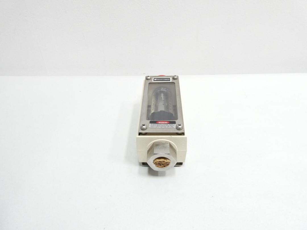 WALLACE & TIERNAN 5510A02206XXL VARIABLE AREA FLOW METER 0-2.4GPM 1/2IN NPT