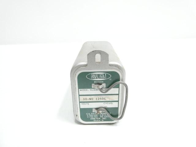 PANALARM 30-N0 PLUG-IN RELAY 125V-DC